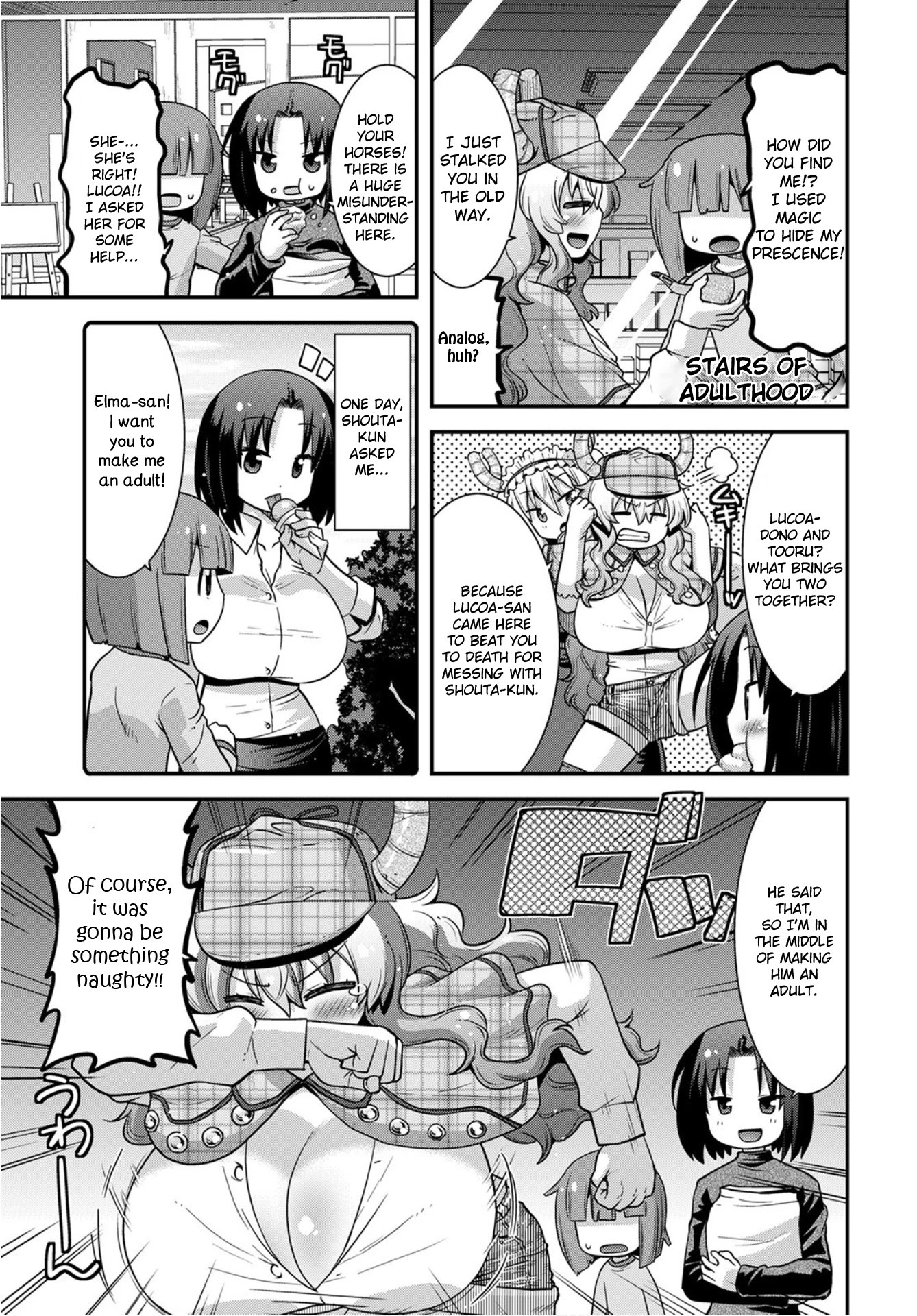 Miss Kobayashi's Dragon Maid: Lucoa is my xx Chapter 25 page 5 - Chapter 25: Shouta and Growth