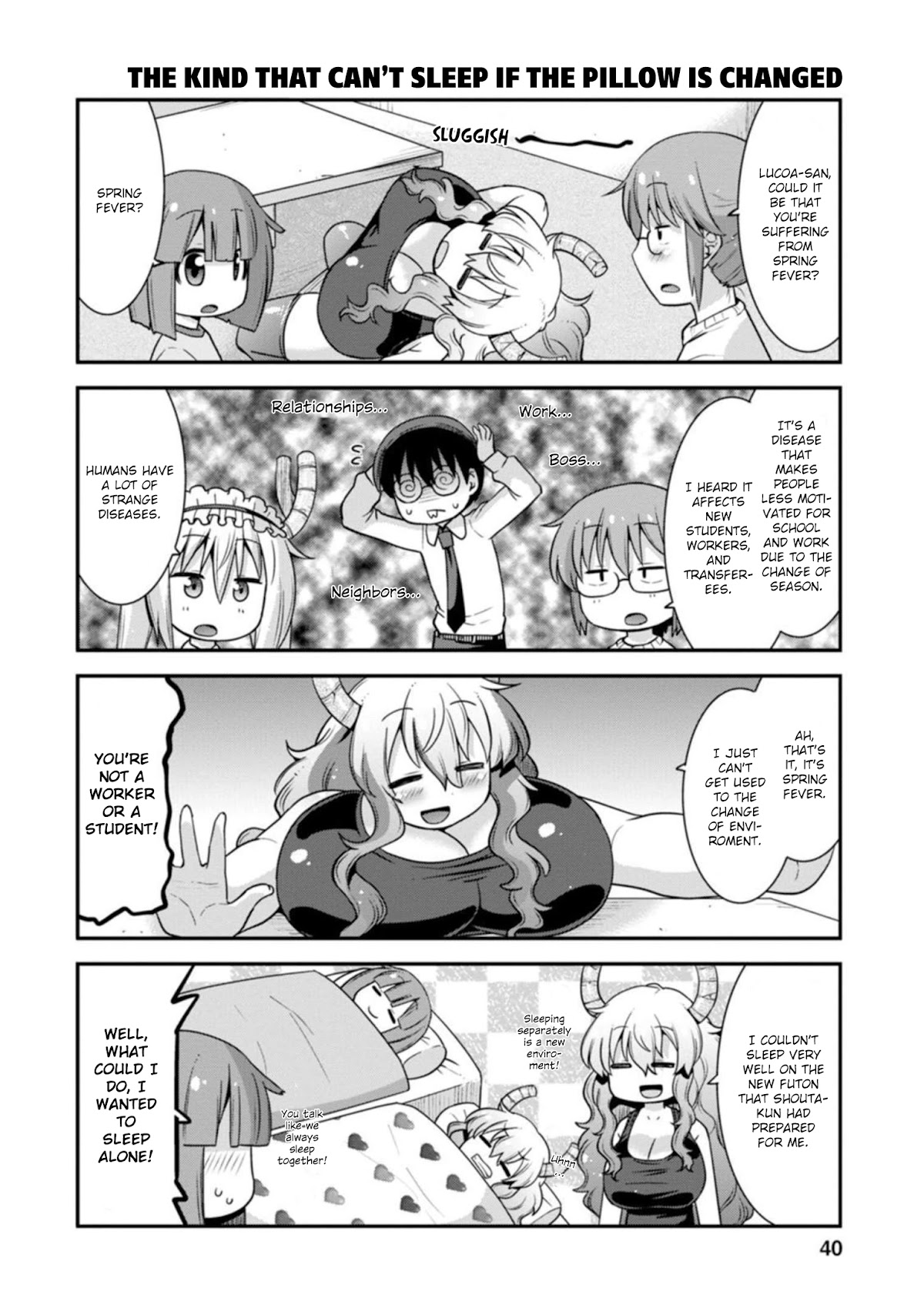 Miss Kobayashi's Dragon Maid: Lucoa is my xx Chapter 29 page 4 - Chapter 29: Lucoa and Spring Fever