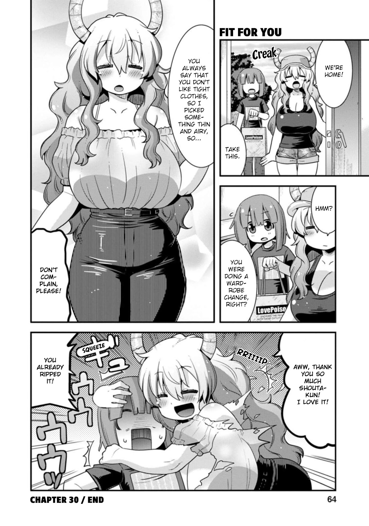 Miss Kobayashi's Dragon Maid: Lucoa is my xx Chapter 30 page 14 - Chapter 30: Lucoa and Wardrobe Change