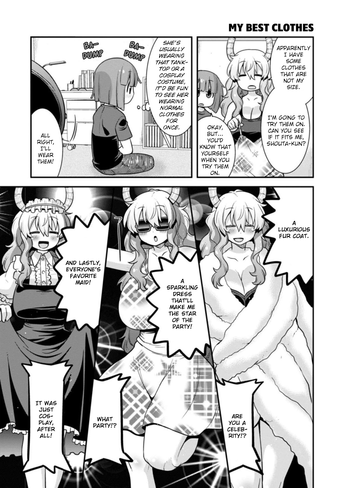 Miss Kobayashi's Dragon Maid: Lucoa is my xx Chapter 30 page 3 - Chapter 30: Lucoa and Wardrobe Change