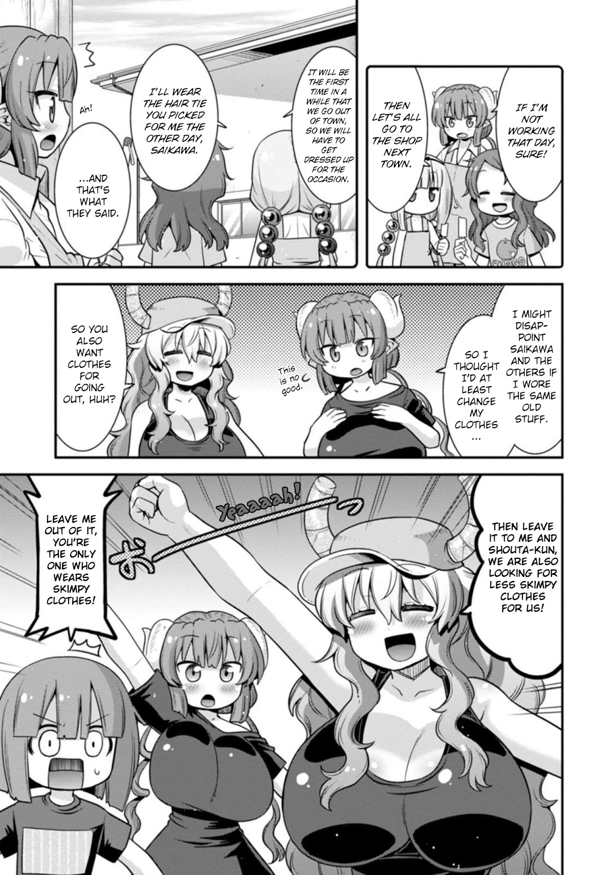 Miss Kobayashi's Dragon Maid: Lucoa is my xx Chapter 30 page 7 - Chapter 30: Lucoa and Wardrobe Change