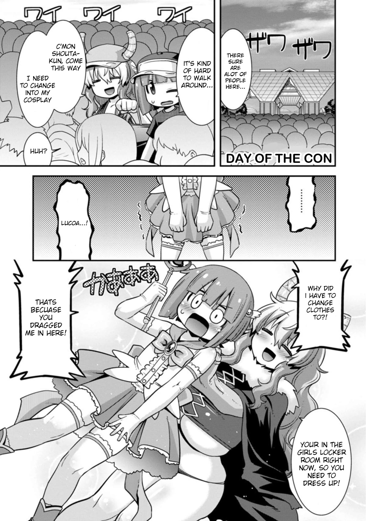 Miss Kobayashi's Dragon Maid: Lucoa is my xx Chapter 32 page 14 - Chapter 32: Lucoa and the Convention