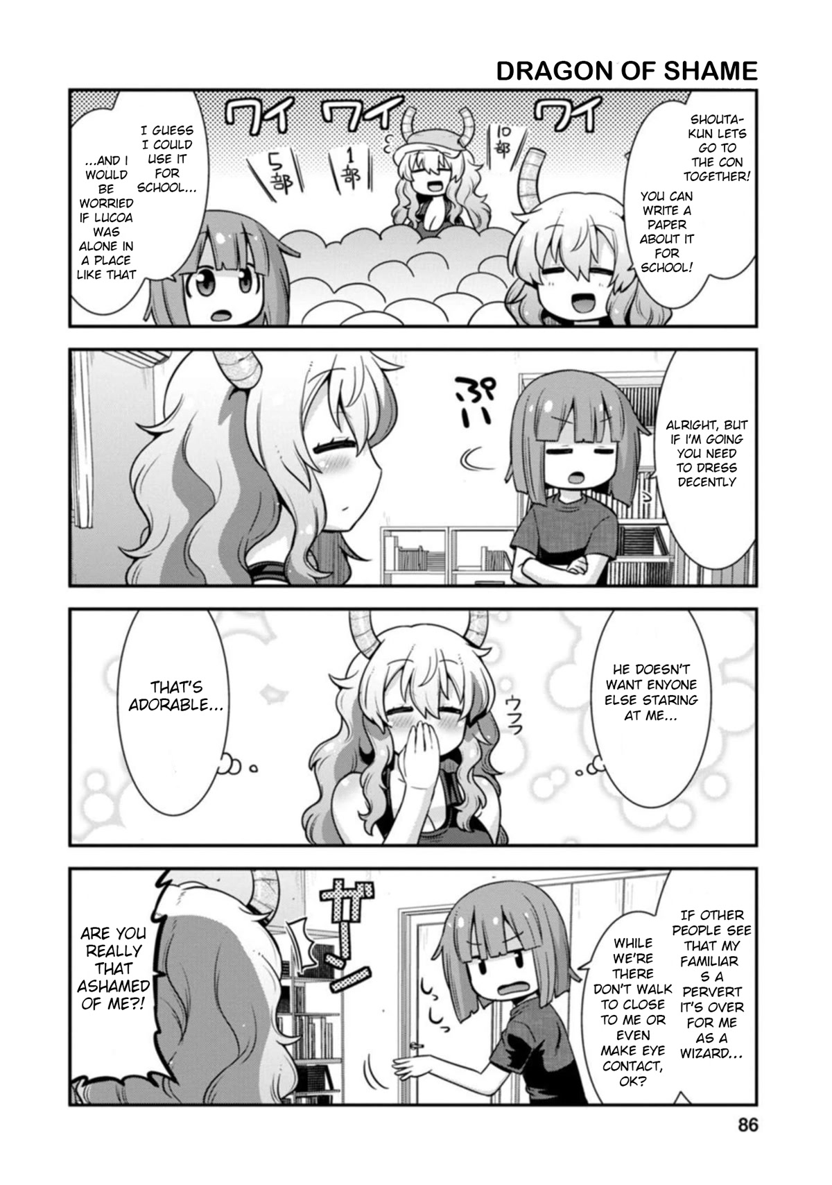 Miss Kobayashi's Dragon Maid: Lucoa is my xx Chapter 32 page 4 - Chapter 32: Lucoa and the Convention