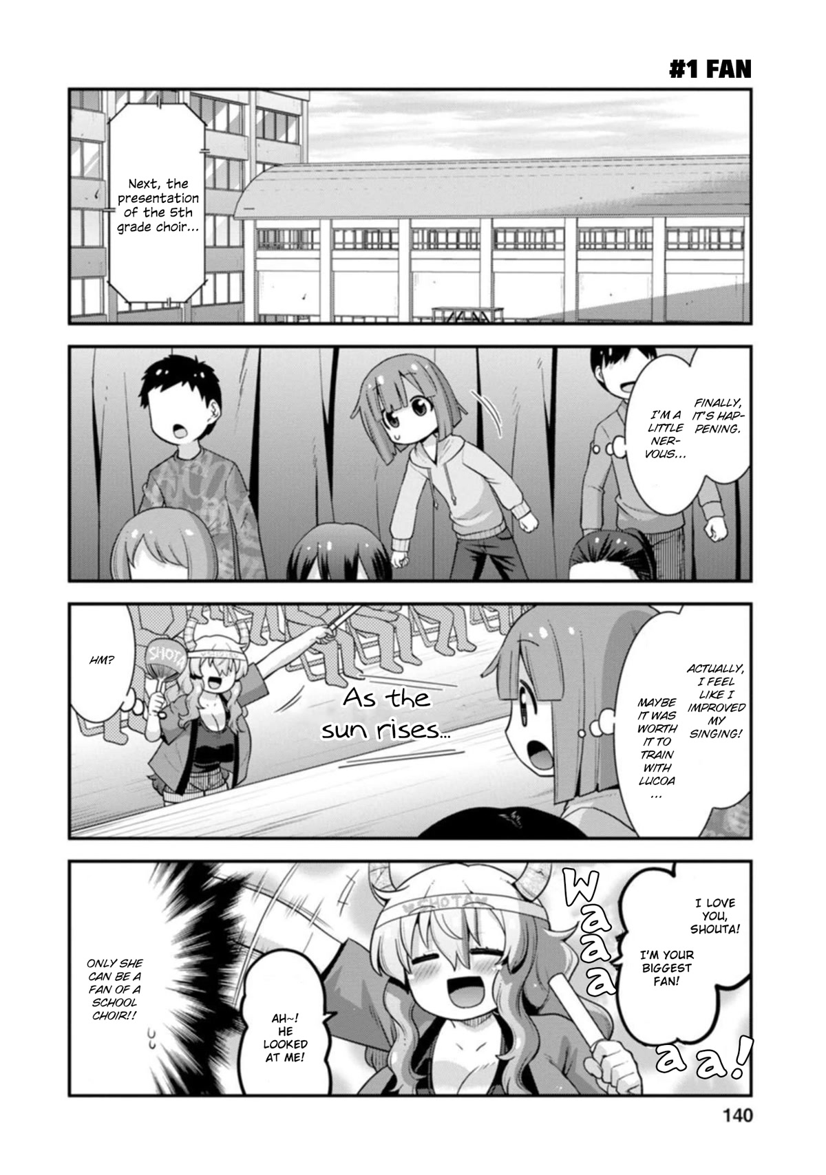 Miss Kobayashi's Dragon Maid: Lucoa is my xx Chapter 35 page 12 - Chapter 35: Shouta and Singing