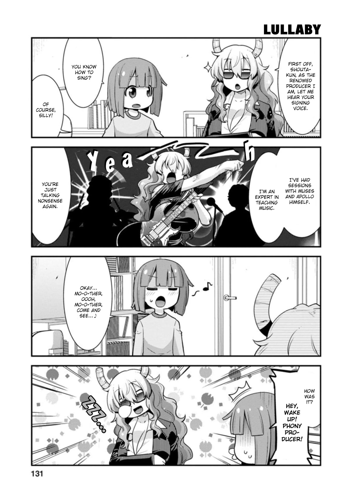 Miss Kobayashi's Dragon Maid: Lucoa is my xx Chapter 35 page 3 - Chapter 35: Shouta and Singing
