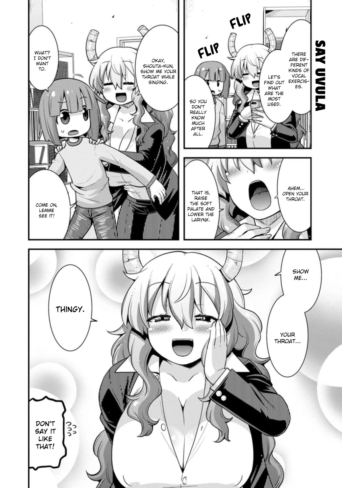 Miss Kobayashi's Dragon Maid: Lucoa is my xx Chapter 35 page 4 - Chapter 35: Shouta and Singing
