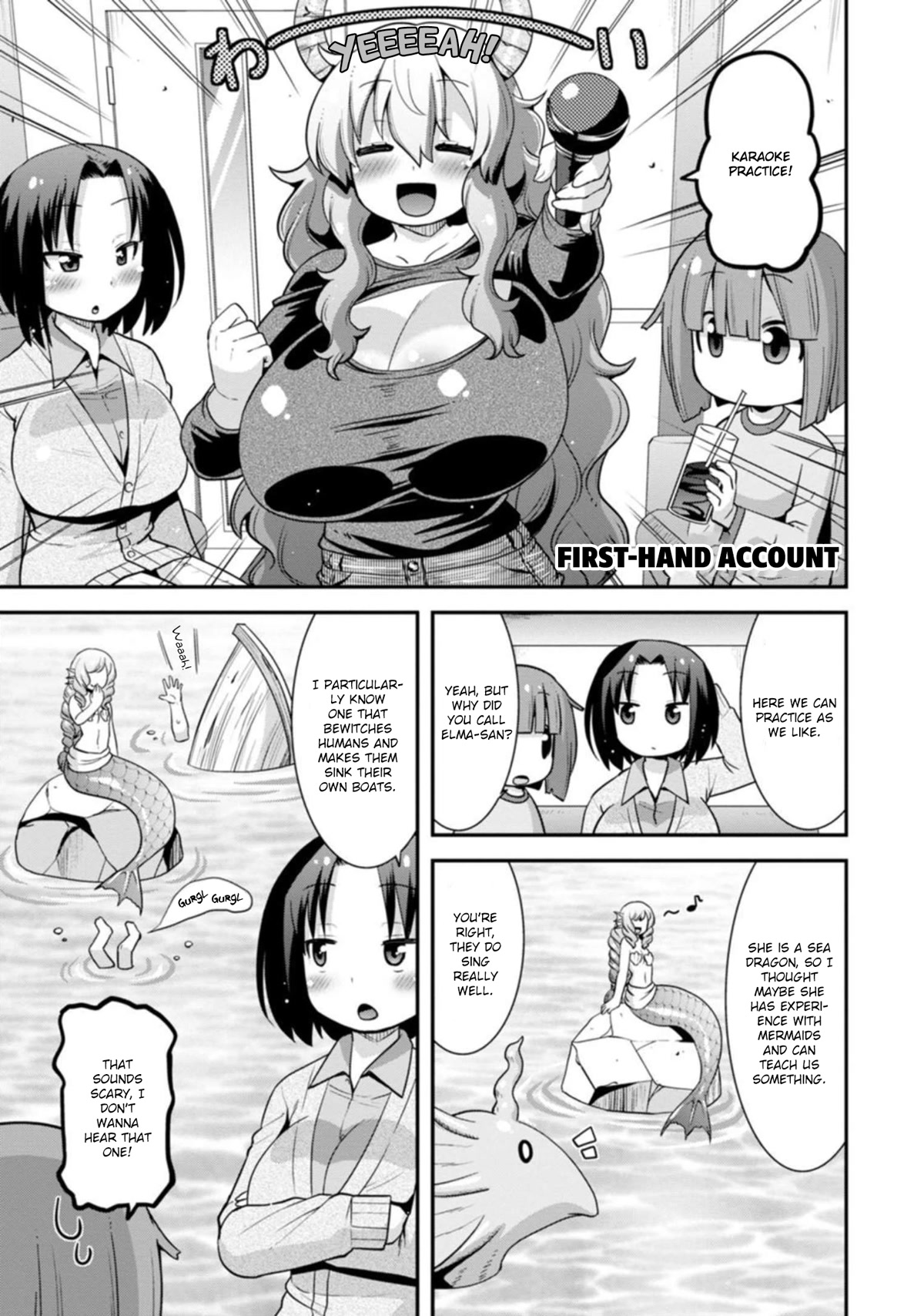 Miss Kobayashi's Dragon Maid: Lucoa is my xx Chapter 35 page 5 - Chapter 35: Shouta and Singing