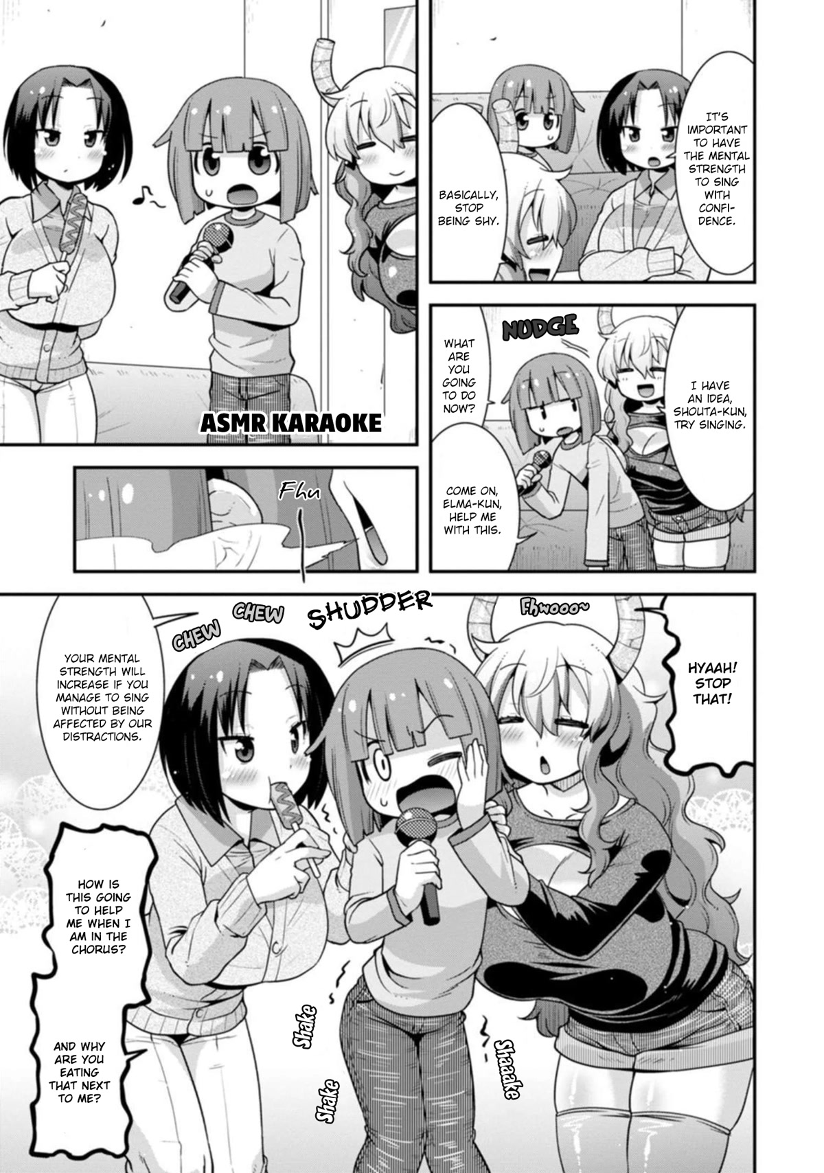 Miss Kobayashi's Dragon Maid: Lucoa is my xx Chapter 35 page 9 - Chapter 35: Shouta and Singing