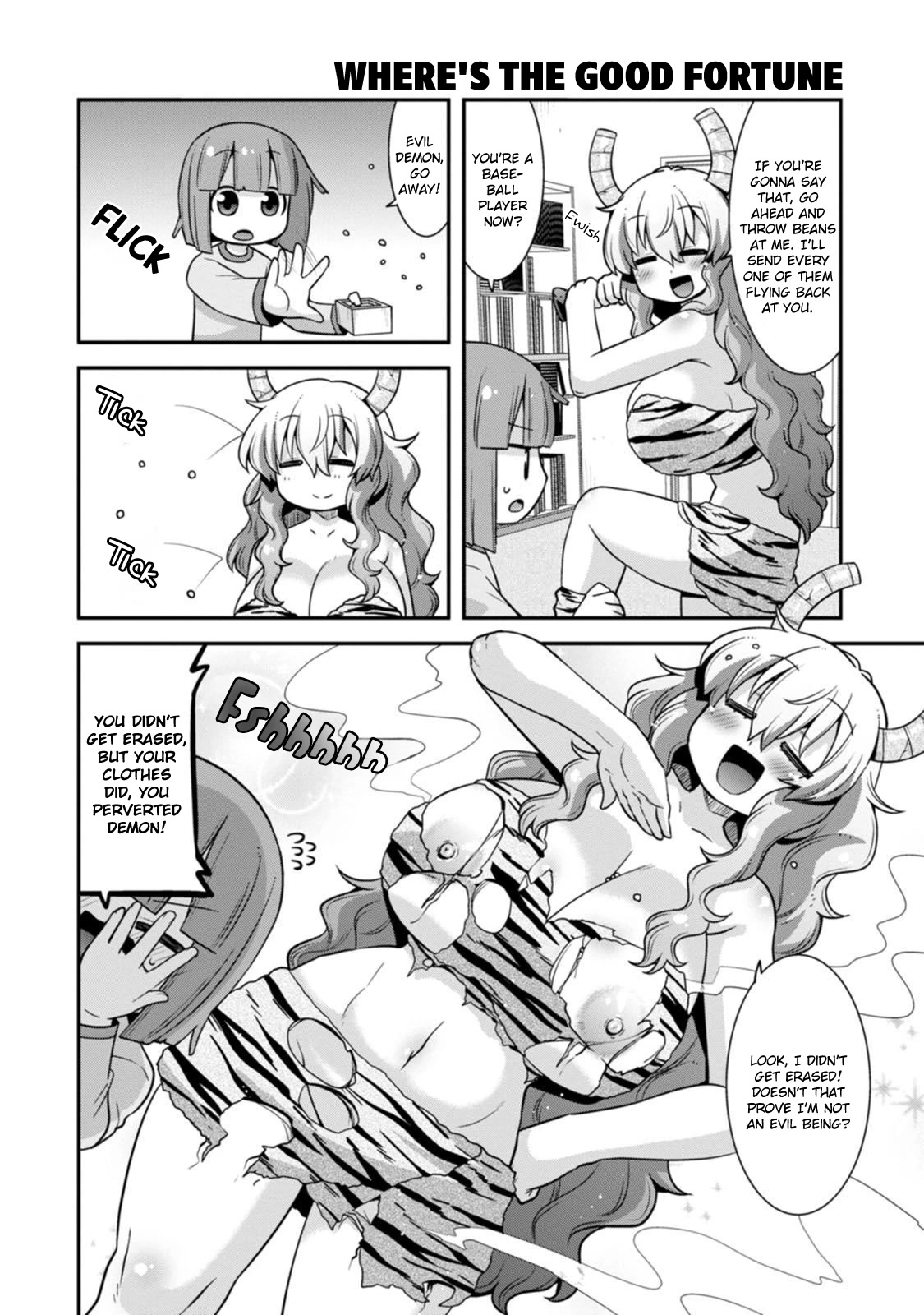 Miss Kobayashi's Dragon Maid: Lucoa is my xx Chapter 37 page 4 - Chapter 37: Shouta and Setsubun