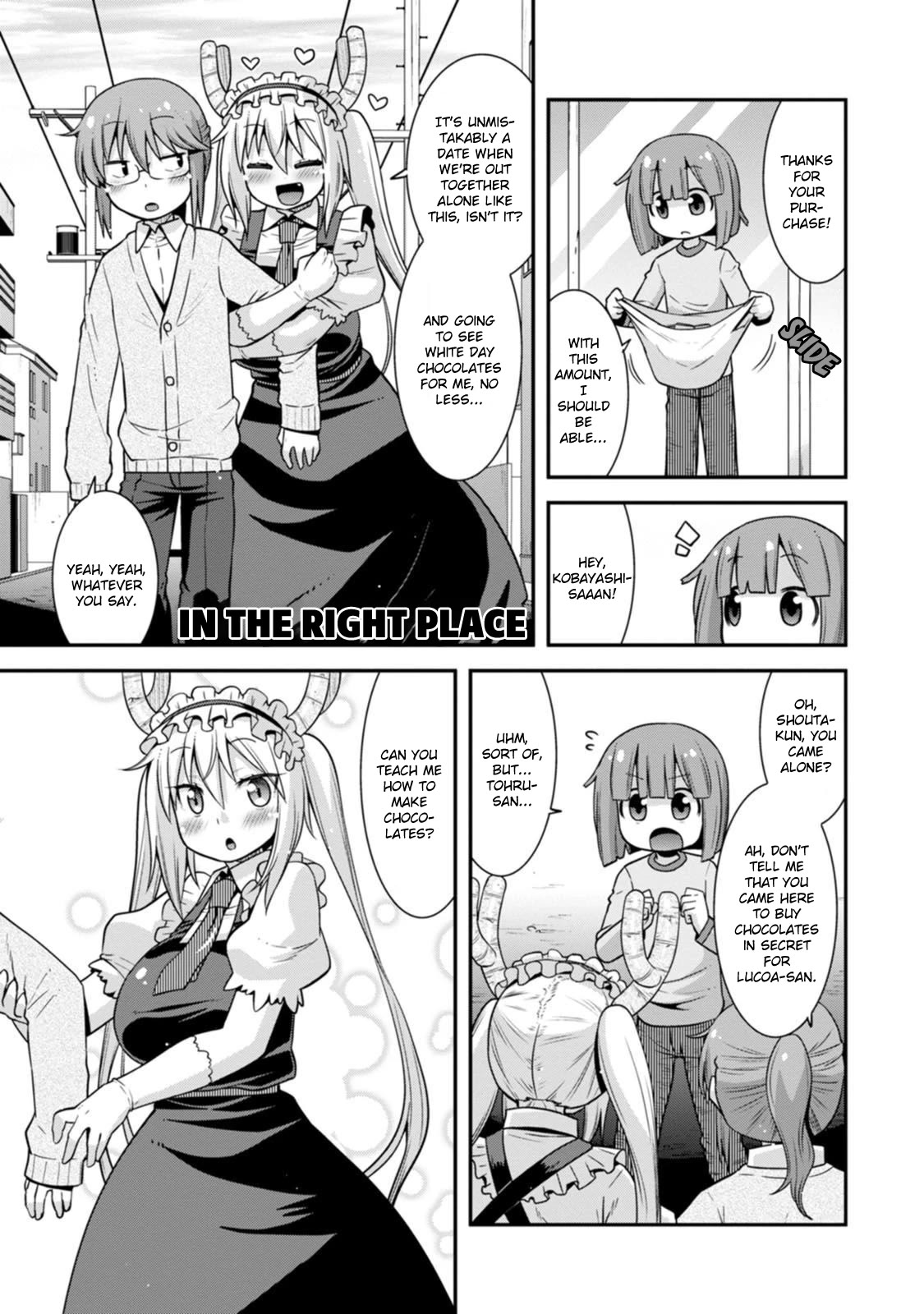 Miss Kobayashi's Dragon Maid: Lucoa is my xx Chapter 38 page 3 - Chapter 38: Shouta and White Day