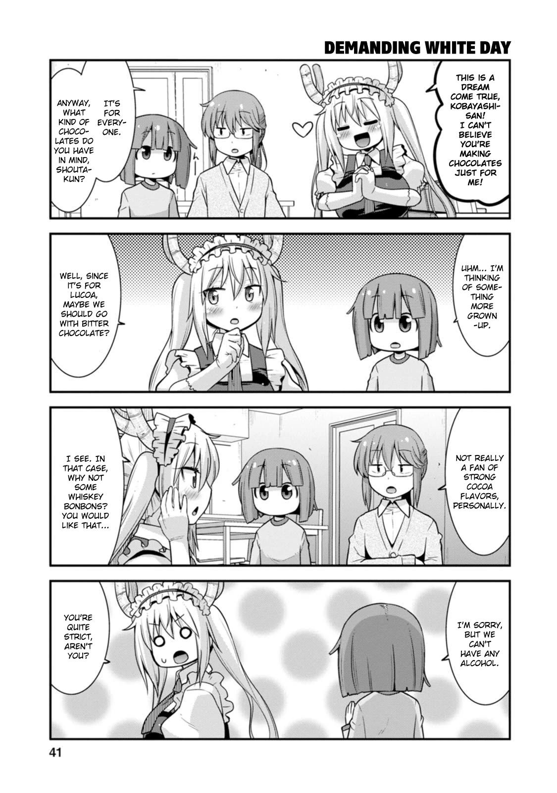 Miss Kobayashi's Dragon Maid: Lucoa is my xx Chapter 38 page 5 - Chapter 38: Shouta and White Day