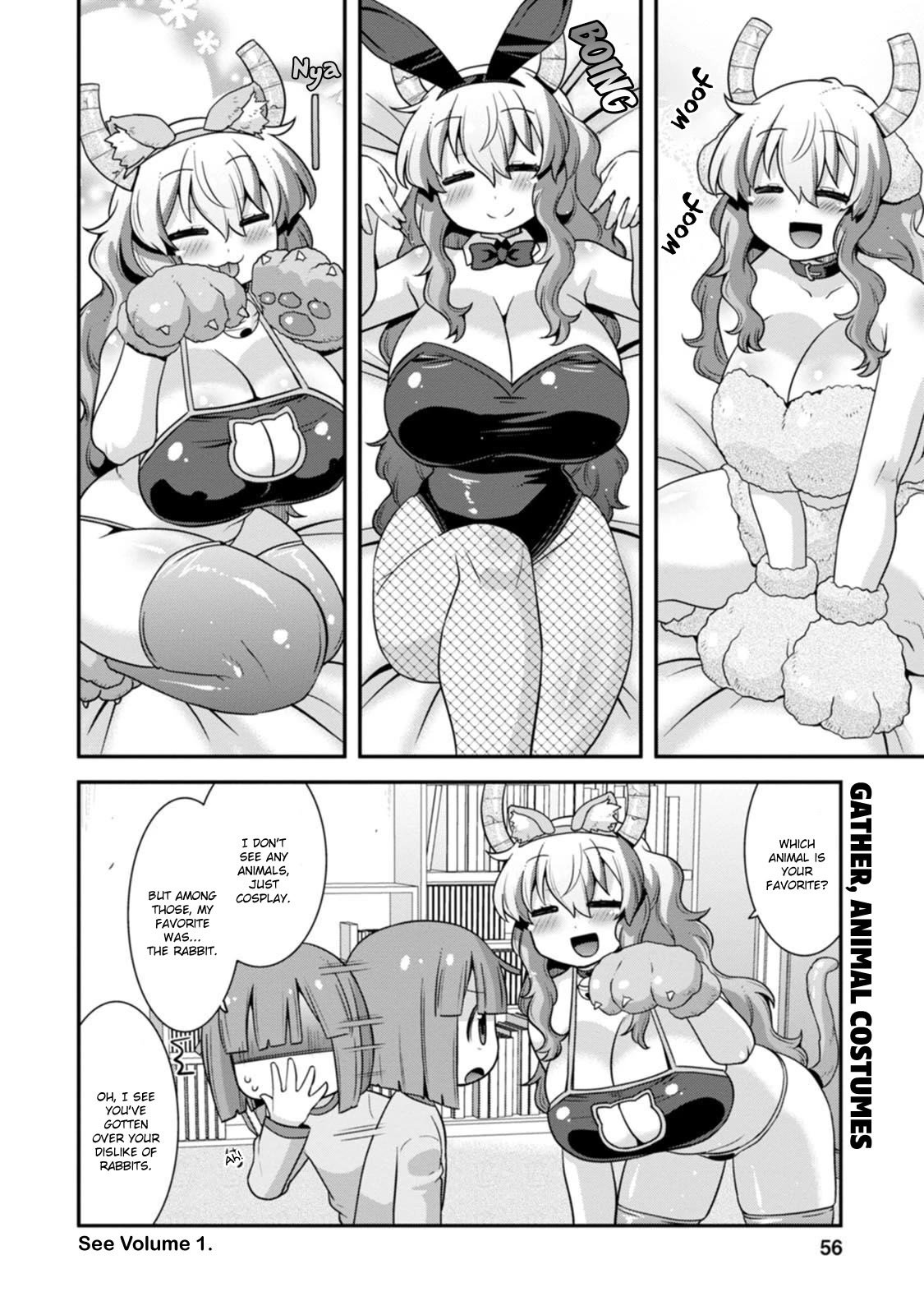Miss Kobayashi's Dragon Maid: Lucoa is my xx Chapter 39 page 6 - Chapter 39: Lucoa and April Fools'