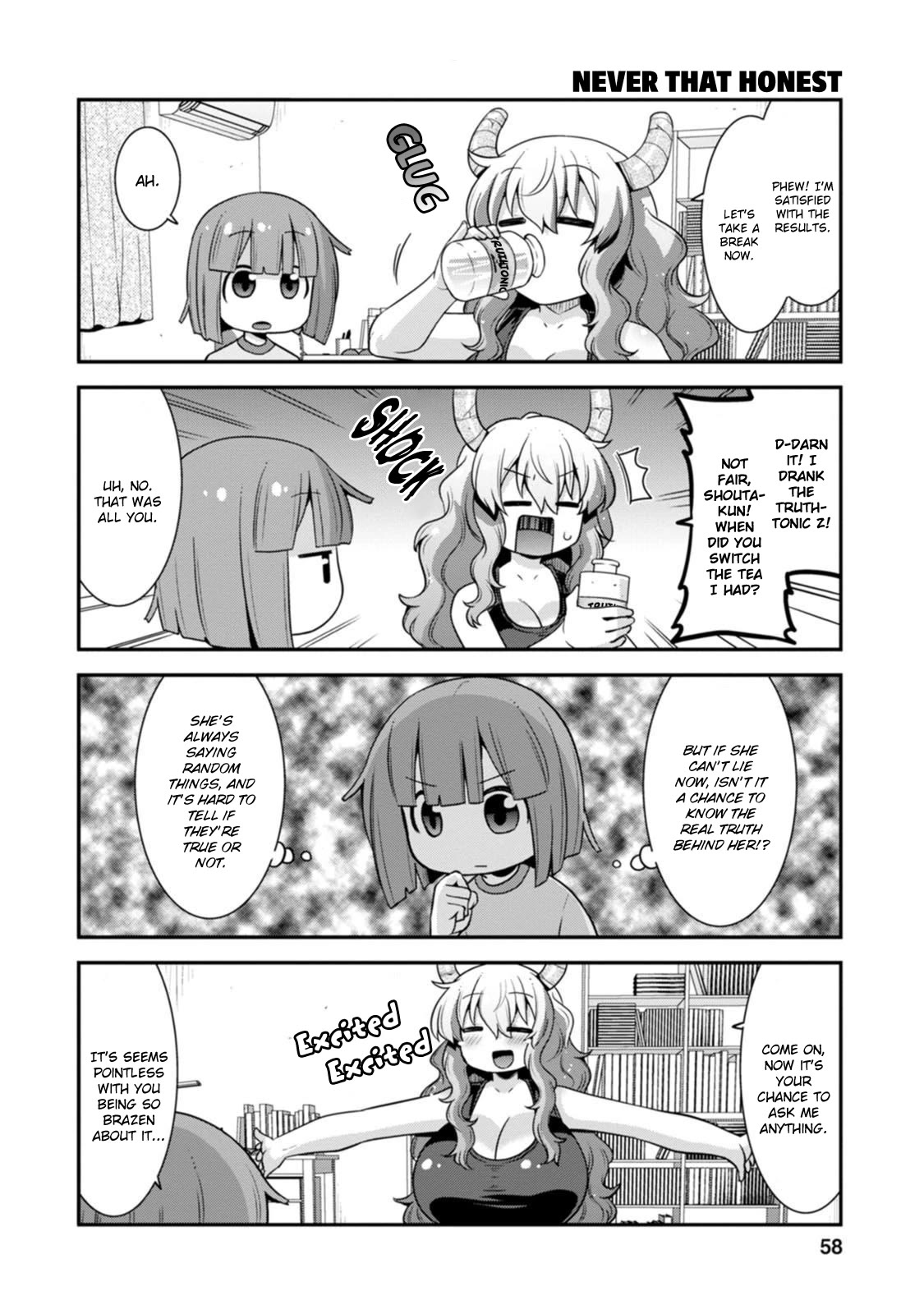 Miss Kobayashi's Dragon Maid: Lucoa is my xx Chapter 39 page 8 - Chapter 39: Lucoa and April Fools'