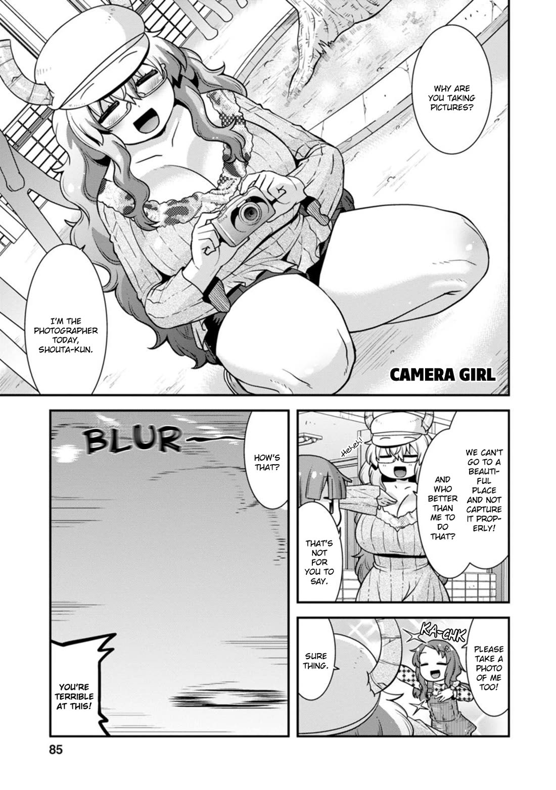 Miss Kobayashi's Dragon Maid: Lucoa is my xx Chapter 41 page 3 - Chapter 41: Shouta and the Train Trip