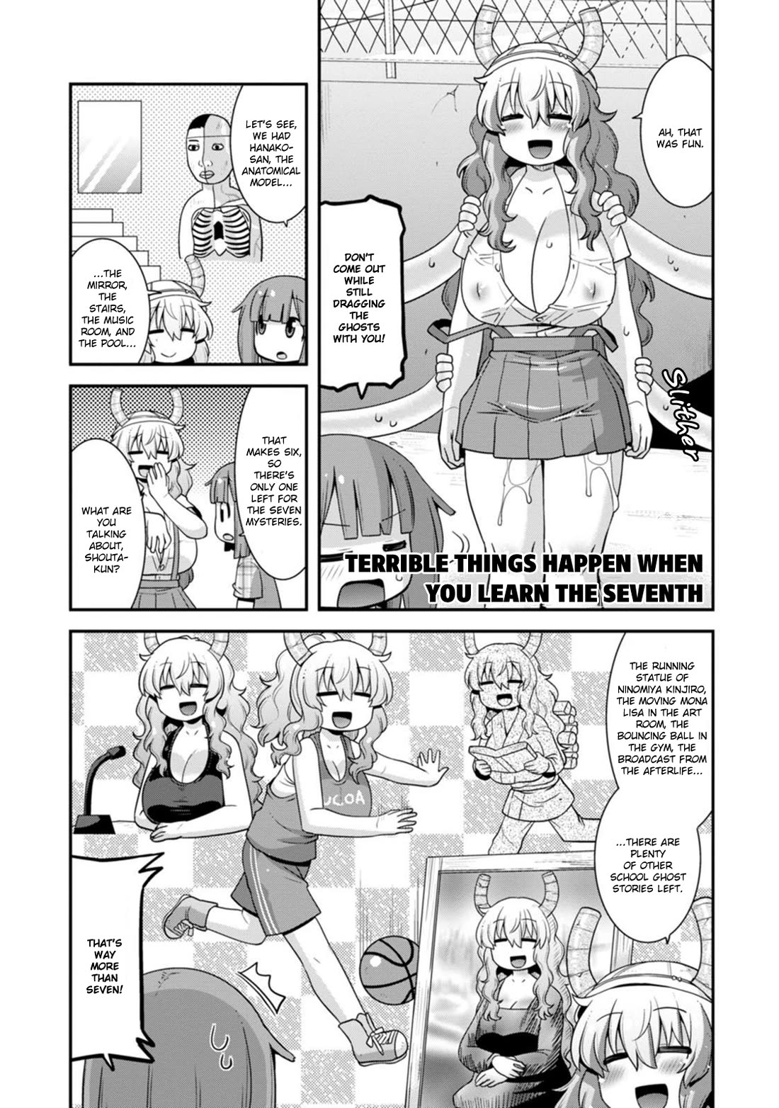 Miss Kobayashi's Dragon Maid: Lucoa is my xx Chapter 44 page 13 - Chapter 44: Shouta and School Ghost Stories