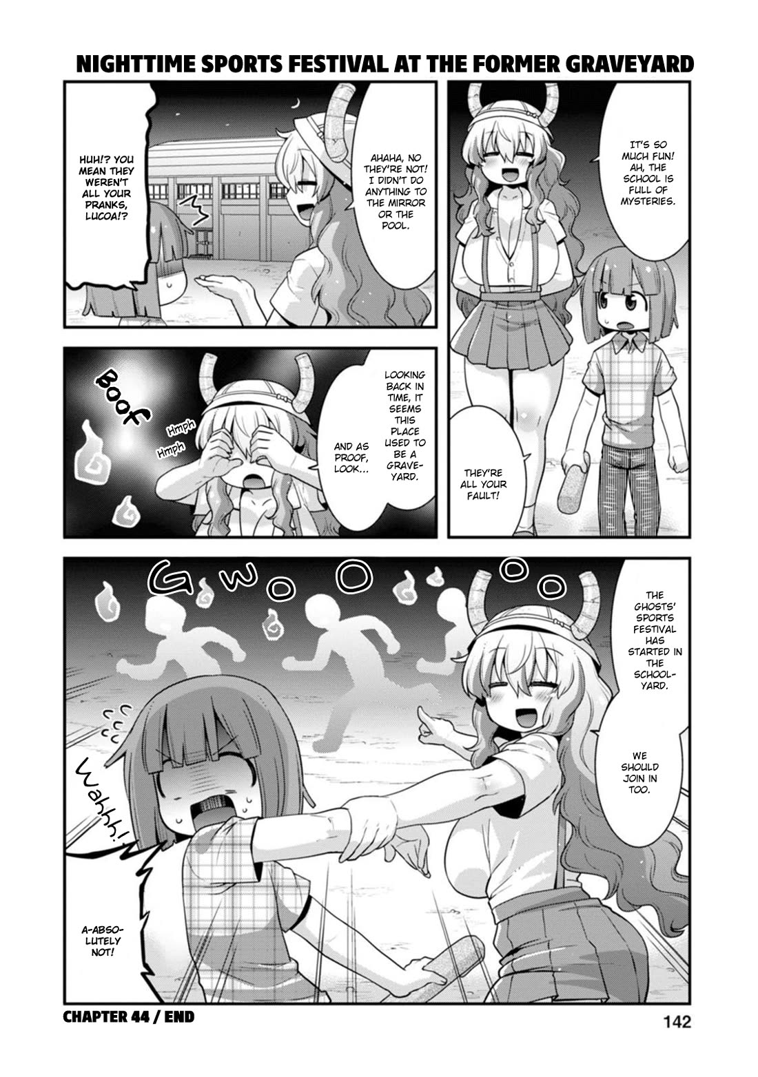 Miss Kobayashi's Dragon Maid: Lucoa is my xx Chapter 44 page 14 - Chapter 44: Shouta and School Ghost Stories