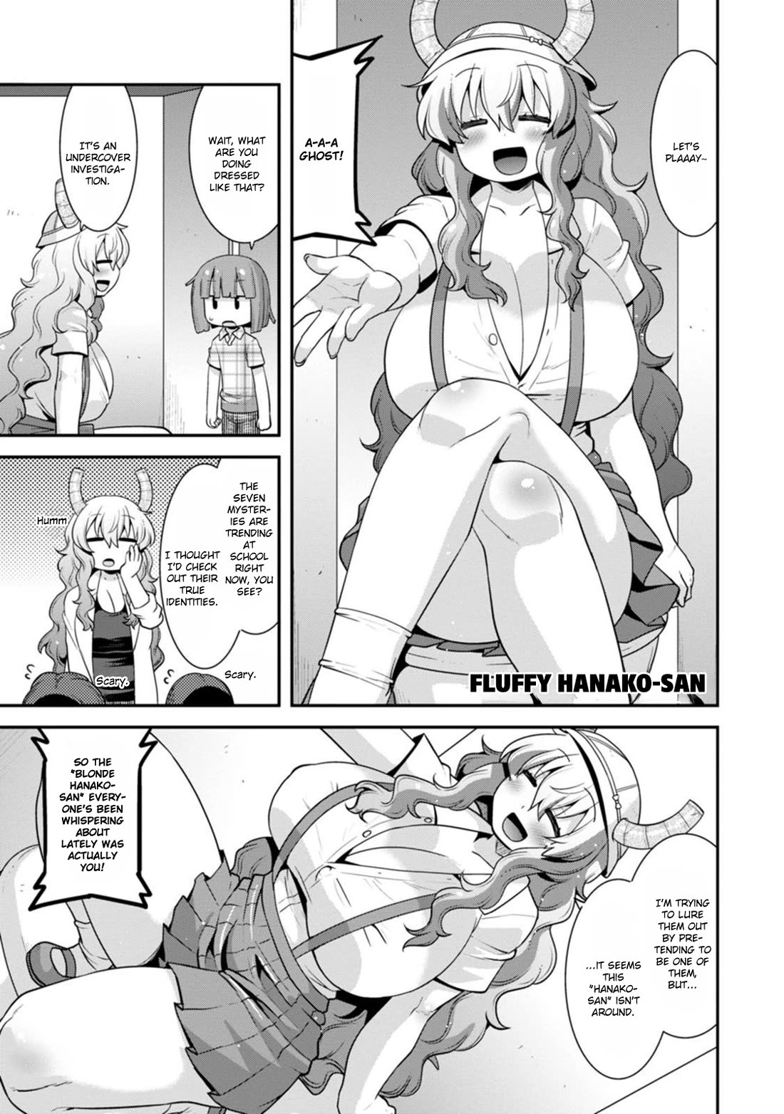Miss Kobayashi's Dragon Maid: Lucoa is my xx Chapter 44 page 3 - Chapter 44: Shouta and School Ghost Stories