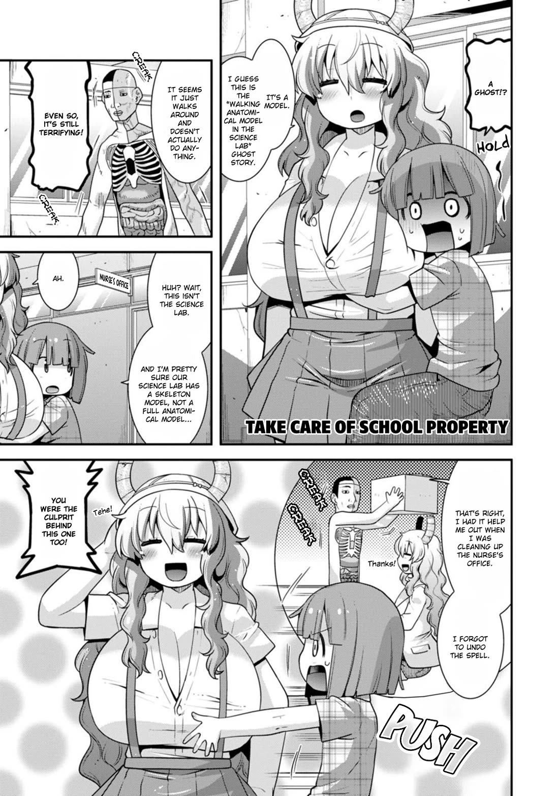 Miss Kobayashi's Dragon Maid: Lucoa is my xx Chapter 44 page 5 - Chapter 44: Shouta and School Ghost Stories