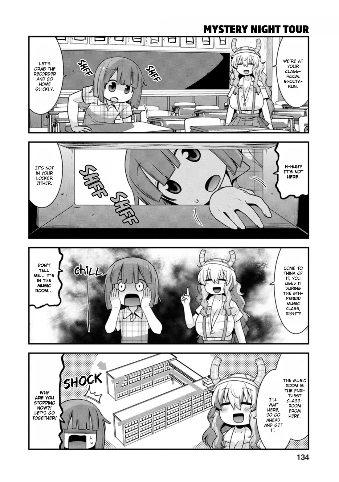 Miss Kobayashi's Dragon Maid: Lucoa is my xx Chapter 44 page 6 - Chapter 44: Shouta and School Ghost Stories