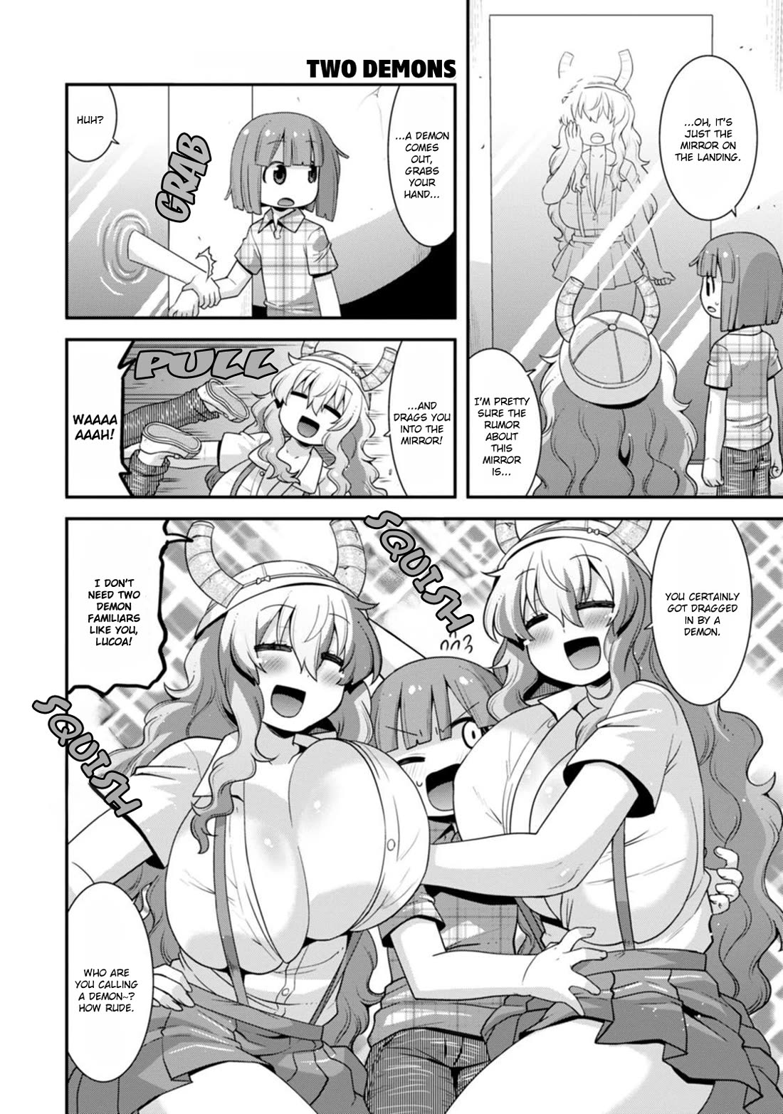 Miss Kobayashi's Dragon Maid: Lucoa is my xx Chapter 44 page 8 - Chapter 44: Shouta and School Ghost Stories