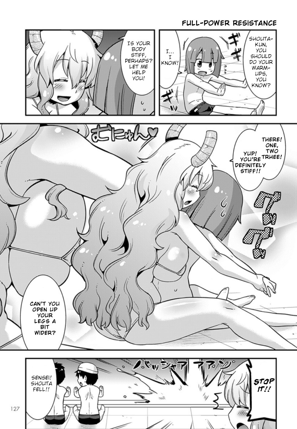 Miss Kobayashi's Dragon Maid: Lucoa is my xx Chapter 6 page 3 - Chapter 6: Shouta and Pool Opening