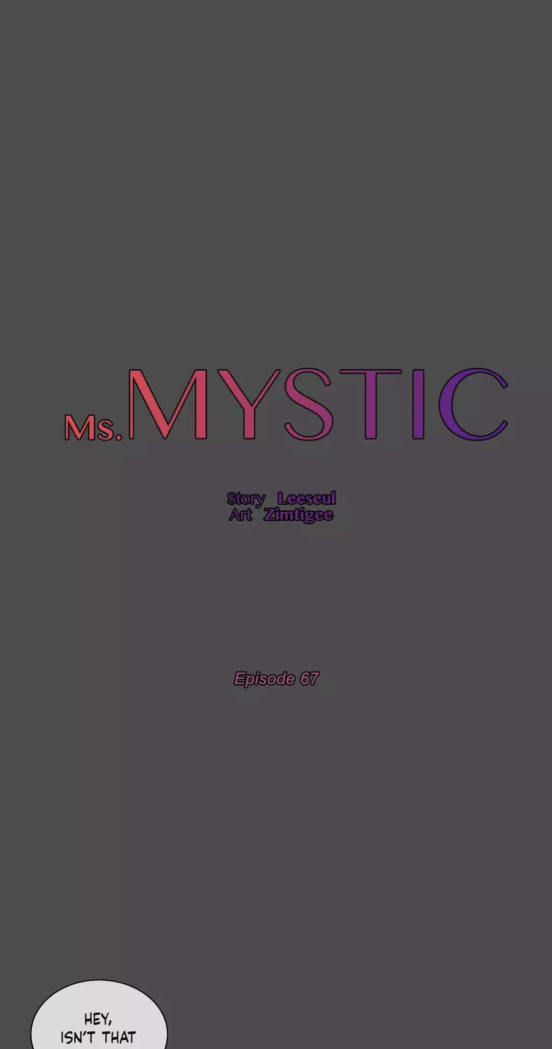 Miss Mystic Chapter 67 page 1 - Chapter 67
