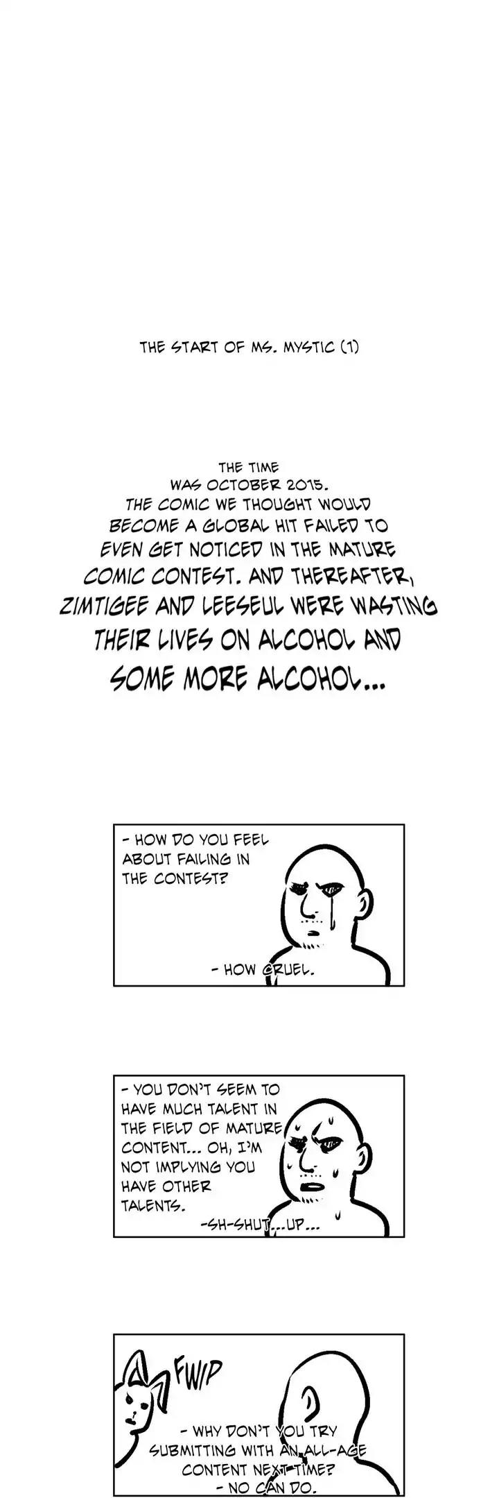 Miss Mystic Chapter 89.5 page 1 - Chapter 89.5: Epilogue: Creator's Note