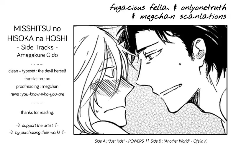 Misshitsu no Hisoka na Hoshi Chapter 6.5 page 1 - Chapter 6.5: Epilogue