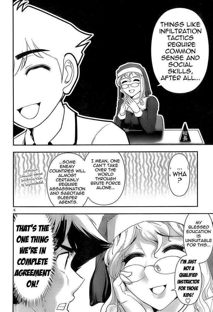 Mission! School Chapter 2 page 6 - Chapter 2 : Burned flesh doesn't cool.