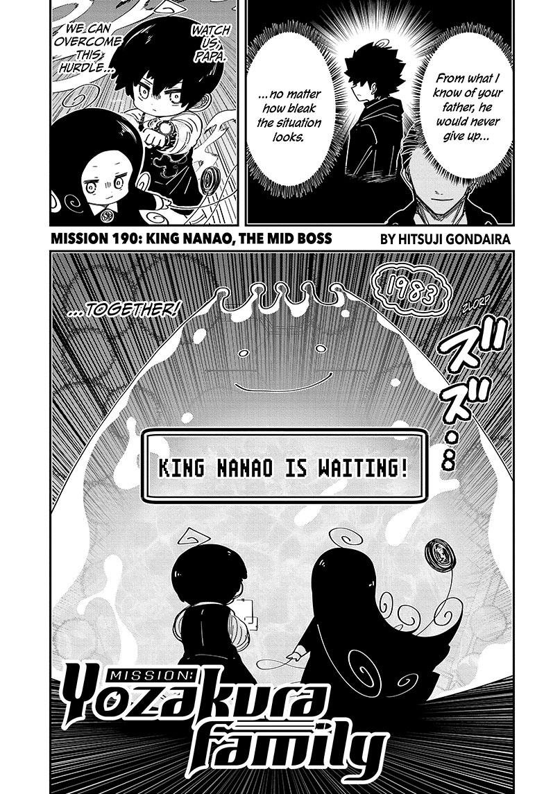 Mission: Yozakura Family Chapter 190 page 1 - Chapter 190