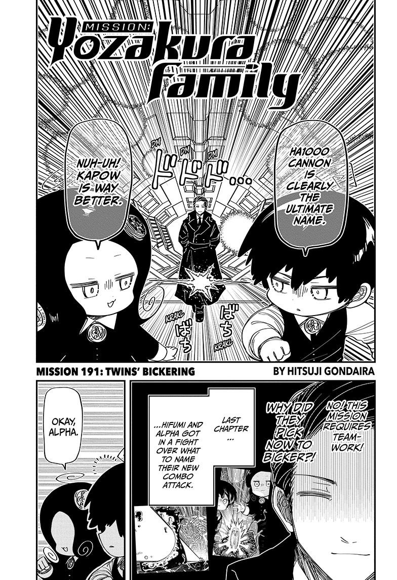 Mission: Yozakura Family Chapter 191 page 1 - Chapter 191
