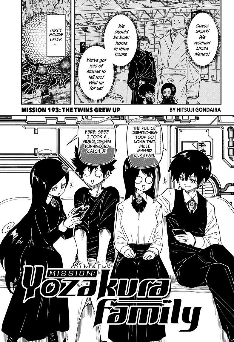 Mission: Yozakura Family Chapter 193 page 1 - Chapter 193