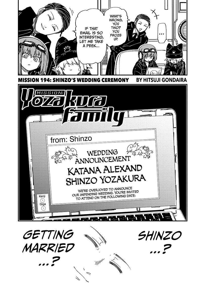 Mission: Yozakura Family Chapter 194 page 1 - Chapter 194