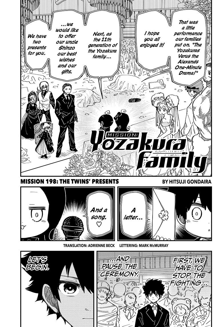 Mission: Yozakura Family Chapter 198 page 1 - Chapter 198