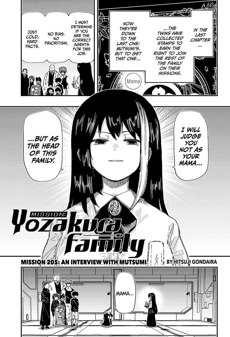 Mission: Yozakura Family Chapter 205 page 1 - Chapter 205