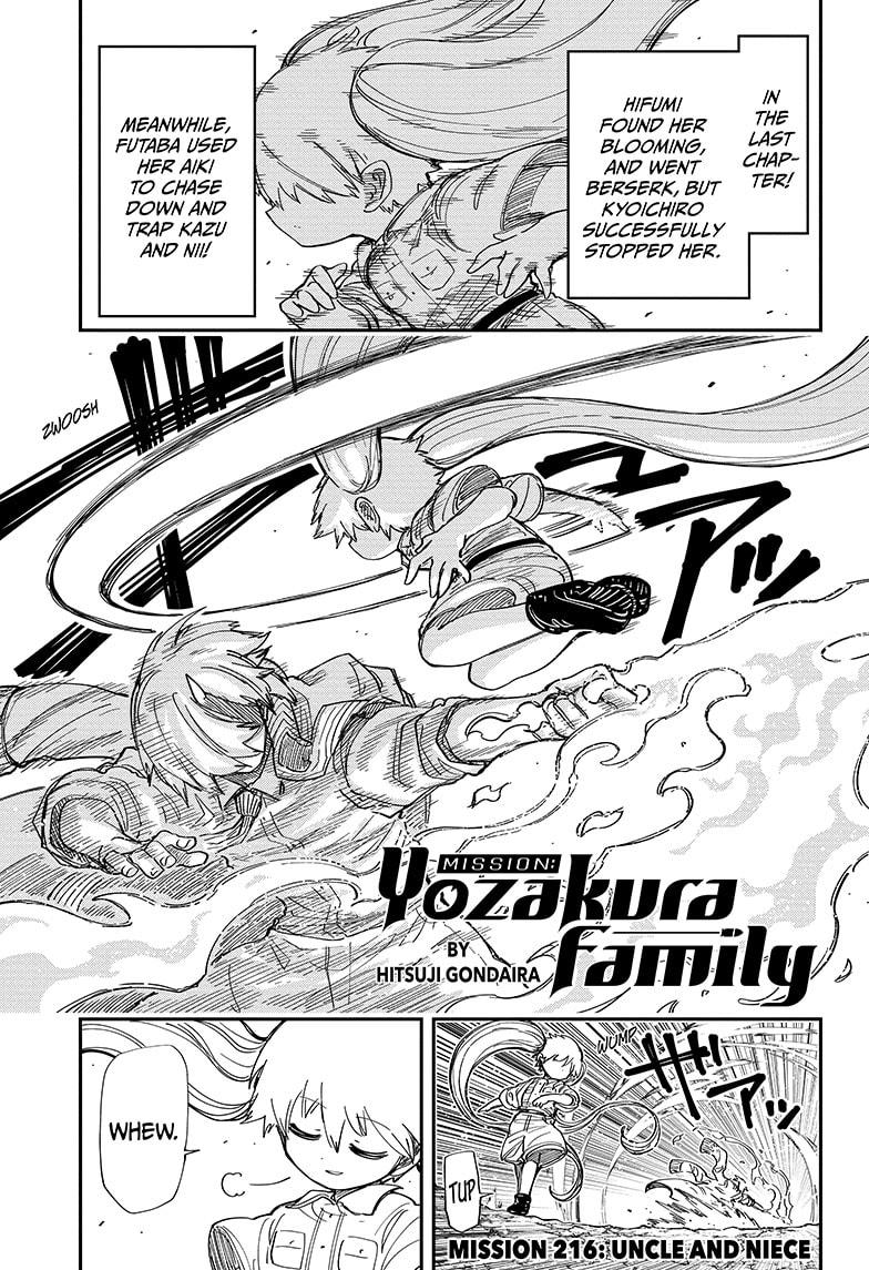 Mission: Yozakura Family Chapter 216 page 1 - Chapter 216