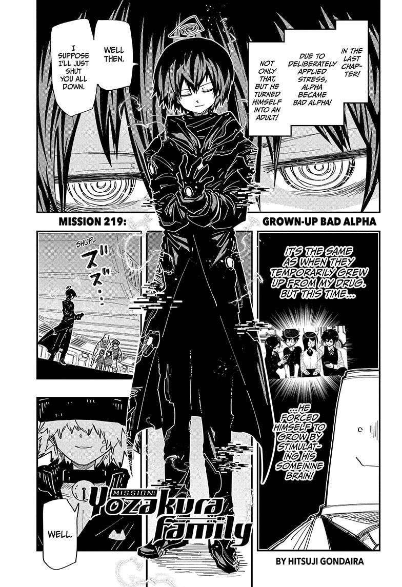 Mission: Yozakura Family Chapter 219 page 1 - Chapter 219