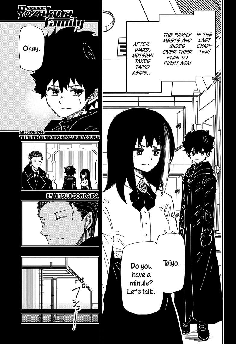 Mission: Yozakura Family Chapter 244 page 1 - Chapter 244