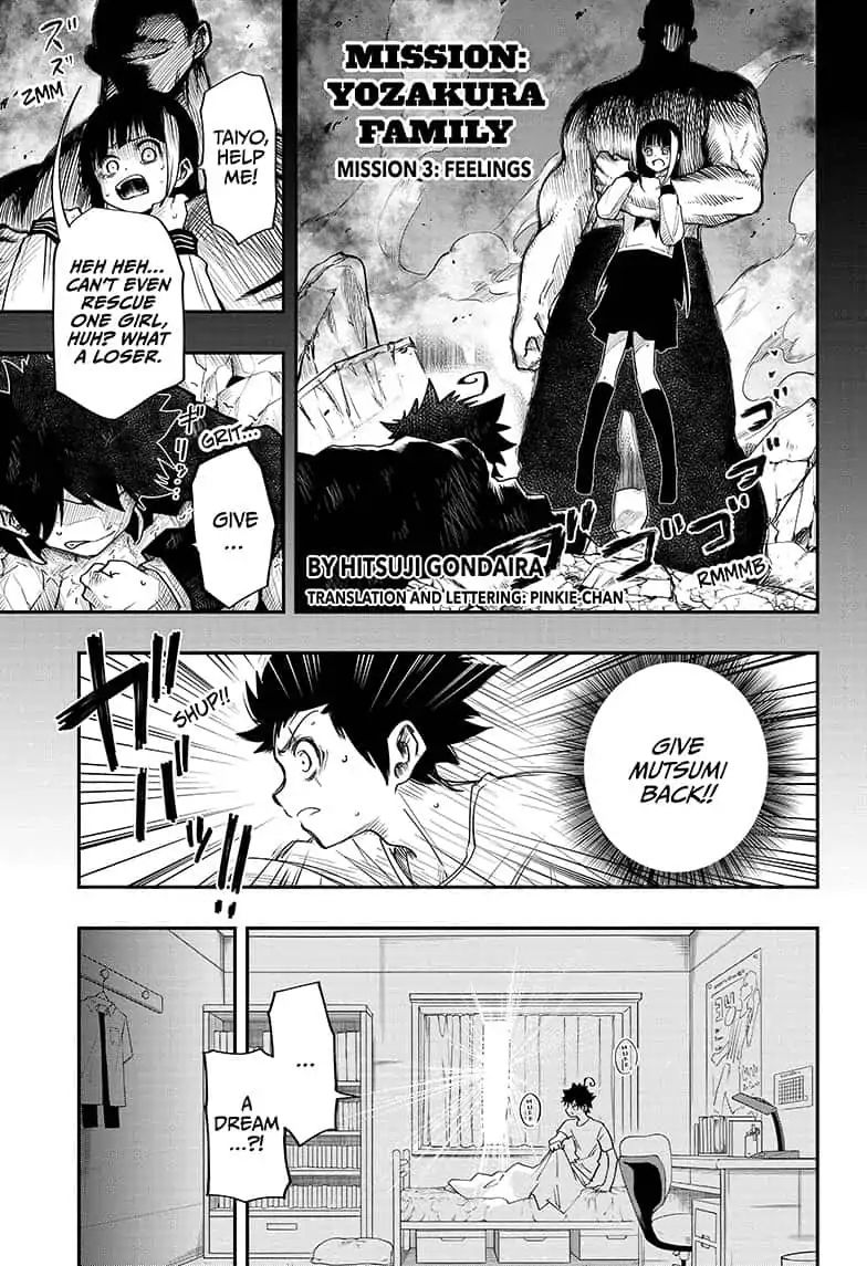 Mission: Yozakura Family Chapter 3 page 1 - Chapter 3: Feelings