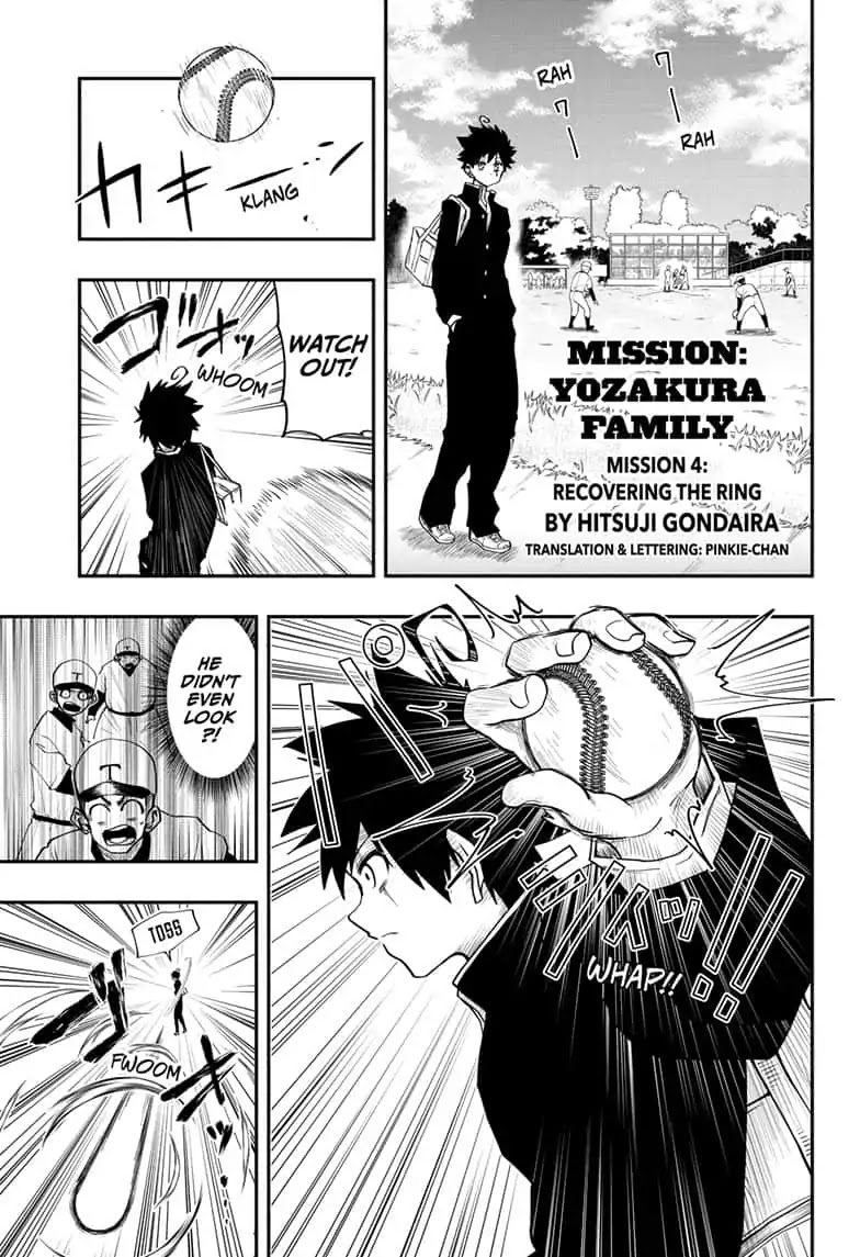 Mission: Yozakura Family Chapter 4 page 1 - Chapter 4: Mission 4: Recovering the Ring
