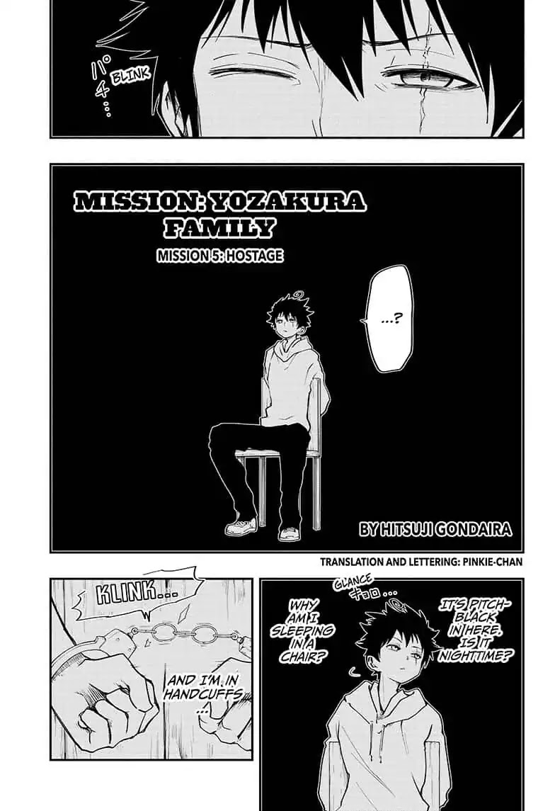 Mission: Yozakura Family Chapter 5 page 1 - Chapter 5: Mission 5: Hostage