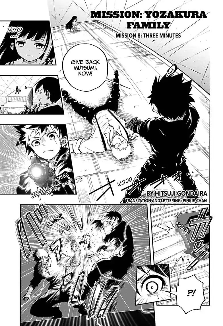 Mission: Yozakura Family Chapter 8 page 1 - Chapter 8: Three Minutes