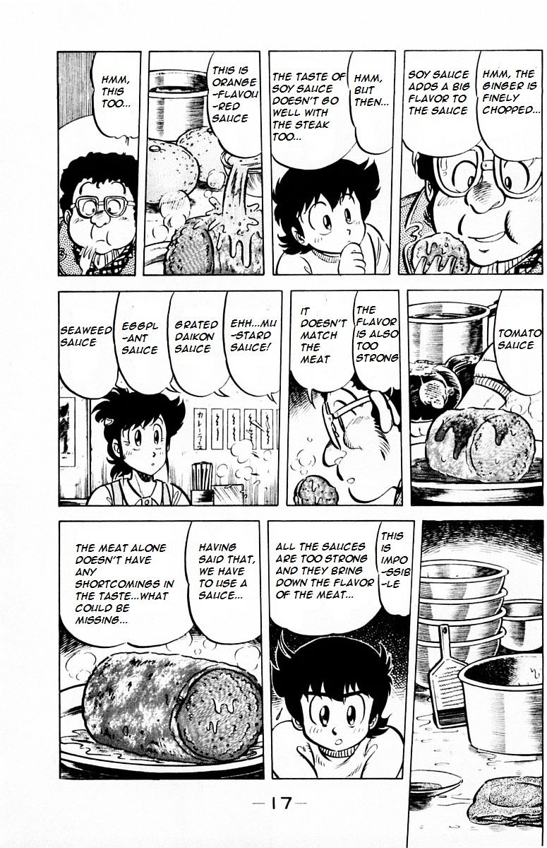Mister Ajikko Chapter 27 page 15 - Chapter 27 : What to do about the sauce?