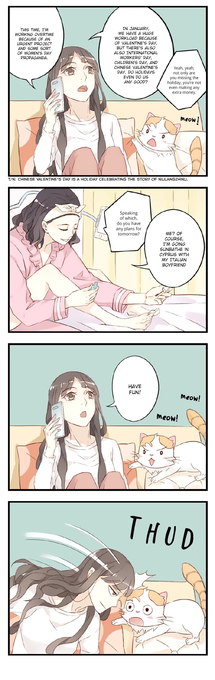 Mister Cat Chapter 11.5 page 3 - Chapter 11.5: Valentine's Day Special: Perhaps I Have a Fake Boyfriend