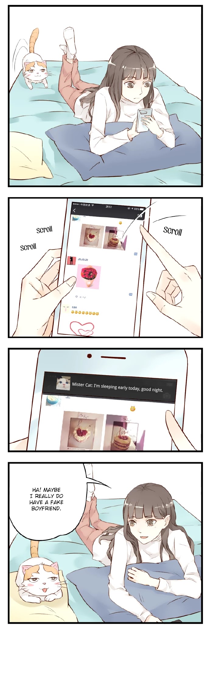 Mister Cat Chapter 11.5 page 4 - Chapter 11.5: Valentine's Day Special: Perhaps I Have a Fake Boyfriend
