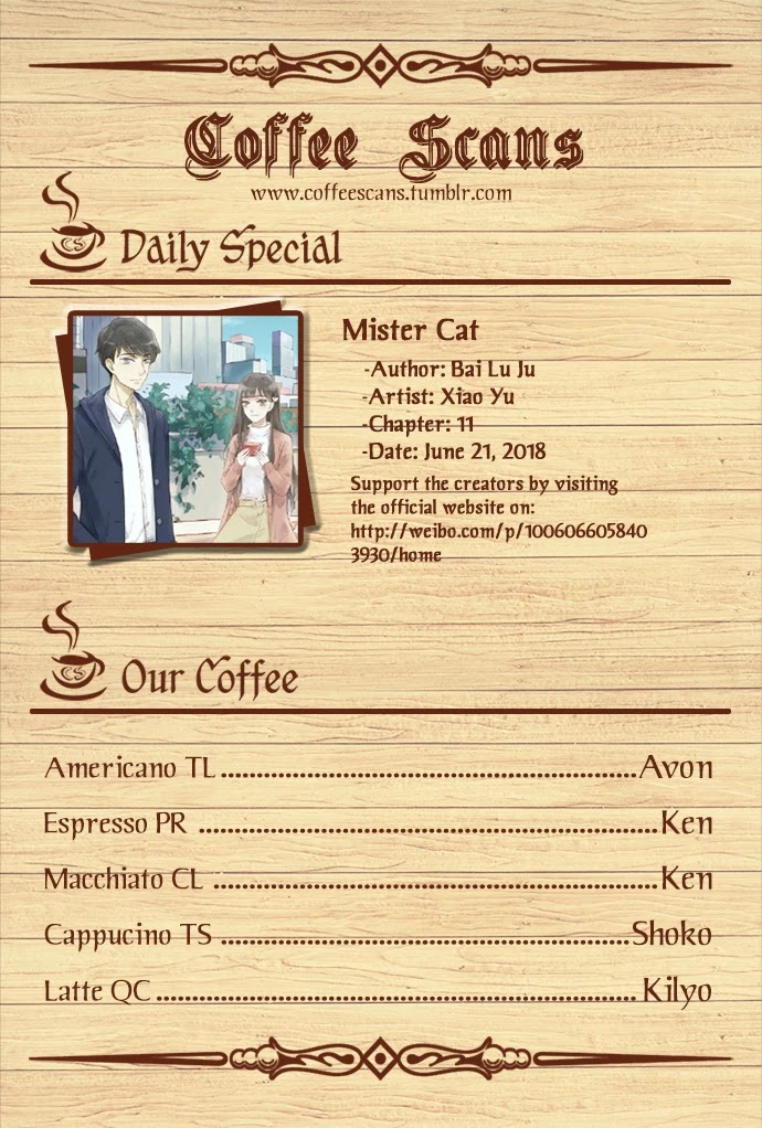 Mister Cat Chapter 11 page 1 - Chapter 11: Rainy Day