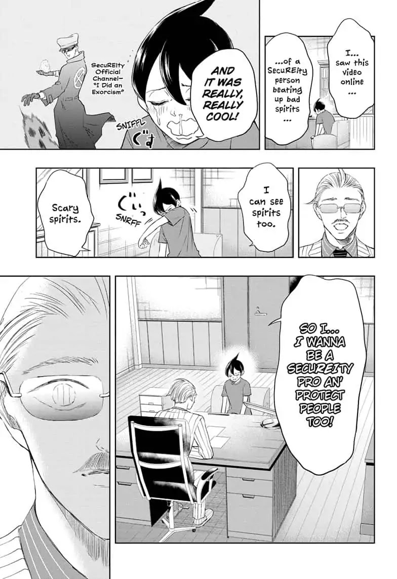 Mitama Security: Spirit Busters Chapter 12 page 7 - Chapter 12: code 12/ Roots