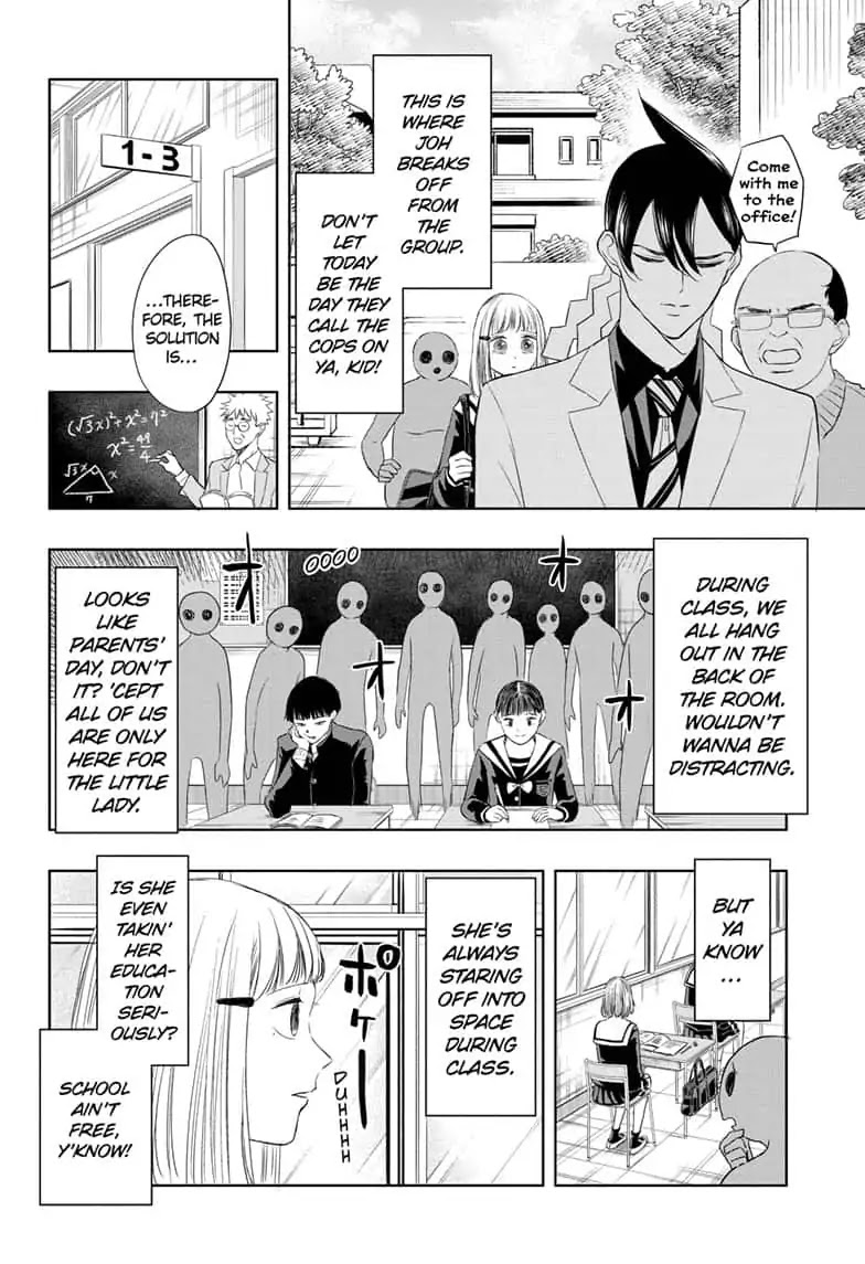 Mitama Security: Spirit Busters Chapter 14 page 6 - Chapter 14: code 14/ A Day in the Life of Rena Haze, Explained!