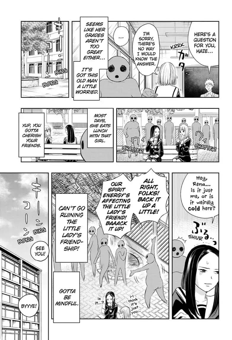 Mitama Security: Spirit Busters Chapter 14 page 7 - Chapter 14: code 14/ A Day in the Life of Rena Haze, Explained!