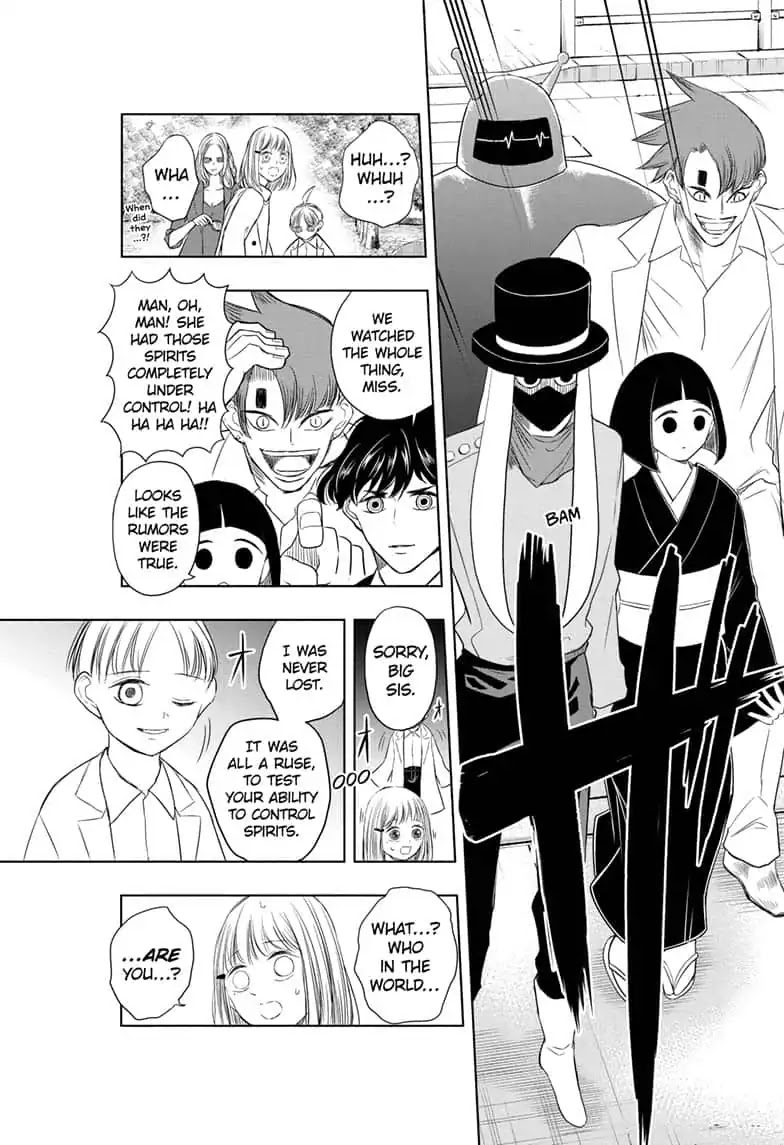 Mitama Security: Spirit Busters Chapter 17 page 11 - Chapter 17: code 17 / The Lost Little Boy